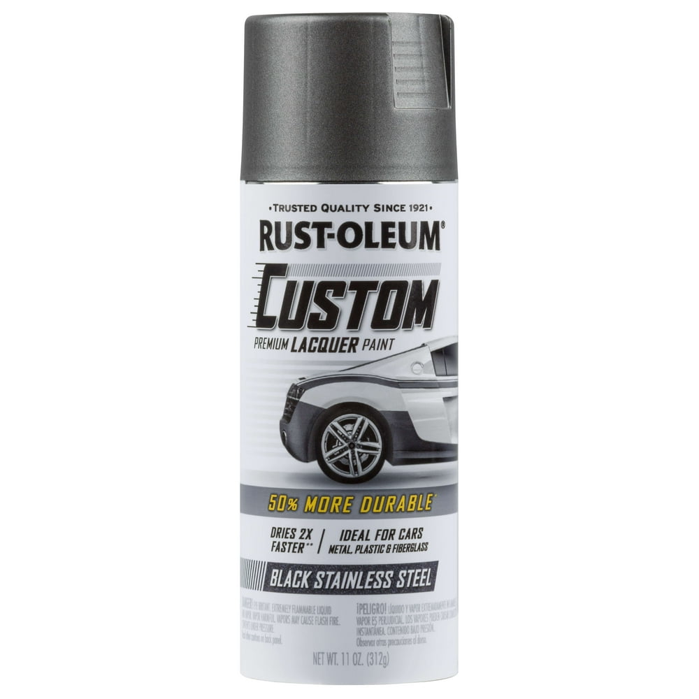 Metallic Stainless Steel, Rust-Oleum Automotive Custom Laquer Spray ...