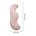 thumbnail image 3 of Pea Pod Body Pillow, S-Shaped Cooling Full Body Pillow, Double Wave Curve Support Pillow, Long Bolster Hug Pillow, for Hip, Knee, Back & Leg Support, 3 of 7