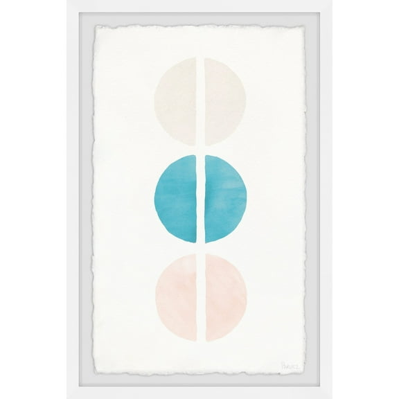 Parvez Taj Lined Circles Framed Wall Art