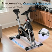 YOSUDA Exercise Bike Magnetic Stationary Indoor Cycling Bike for Home 350lbs Weight Capacity, Comfortable Seat Cushion and Fitness Courses