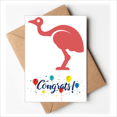 thumbnail image 1 of Australia Ostrich Retro Style Red Illustration Wedding Cards Congratulations Greeting Envelopes, 1 of 3