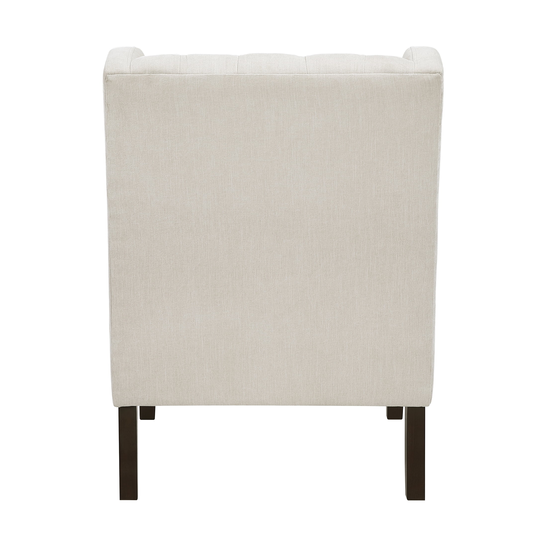 OakvillePark Velloria Textured Fabric Tufted Back Accent Chair, Beige