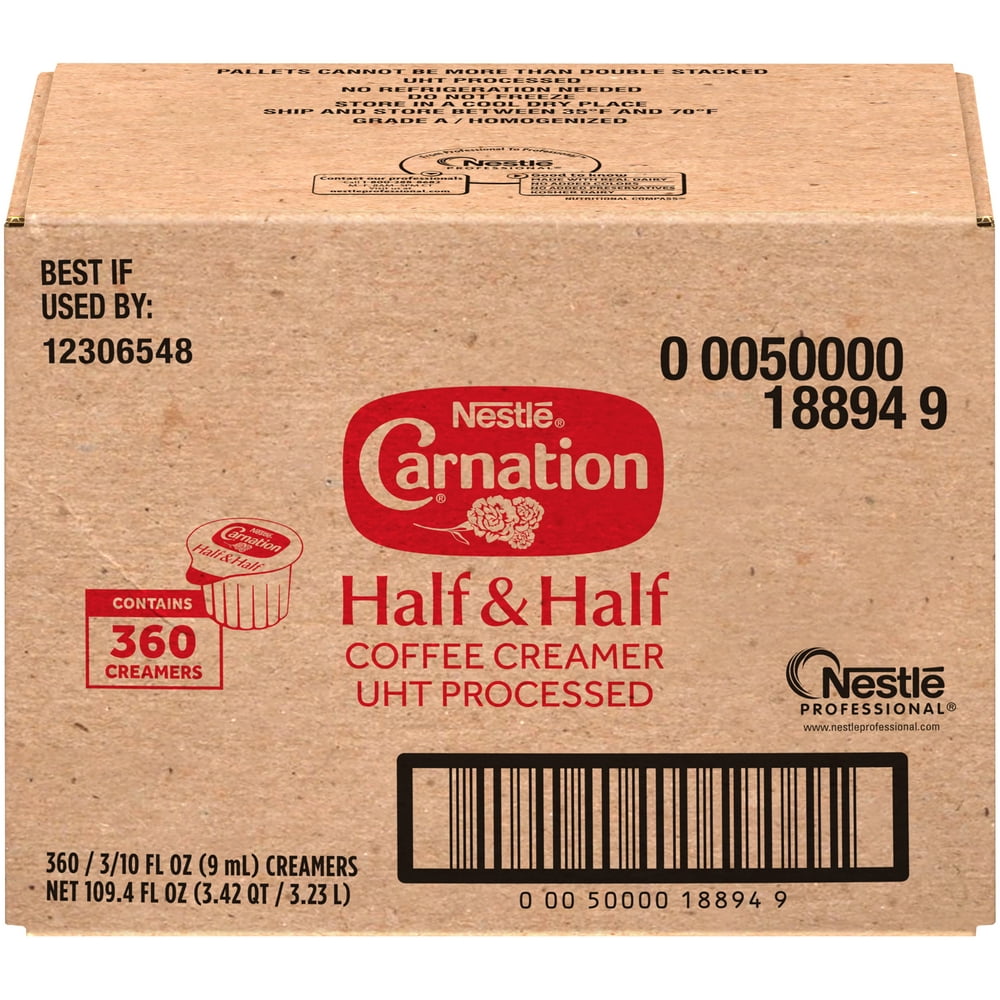 Nestle Carnation Half & Half Creamers, Half and Half Coffee Creamer