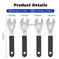 thumbnail image 3 of 4 PCS Thin Hub Cone Wrench Set, Cr-V Steel + Ni-Cr Plating Bicycle Wheel Hub Axle Nut Install Remover Tool, 0.08in/2mm Ultra Thin Wrench Set for Home Bike Car Repair (13, 14, 15, 16mm), 3 of 6