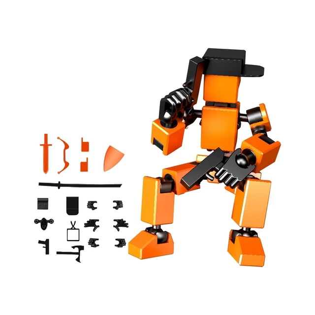 Mini figuras de muñecas con articulaciones móviles de plástico PETG impresas en 3D, juguetes decorativos para montar tú mismo, resistentes y coloridos, para exhibir, jugar o regalar