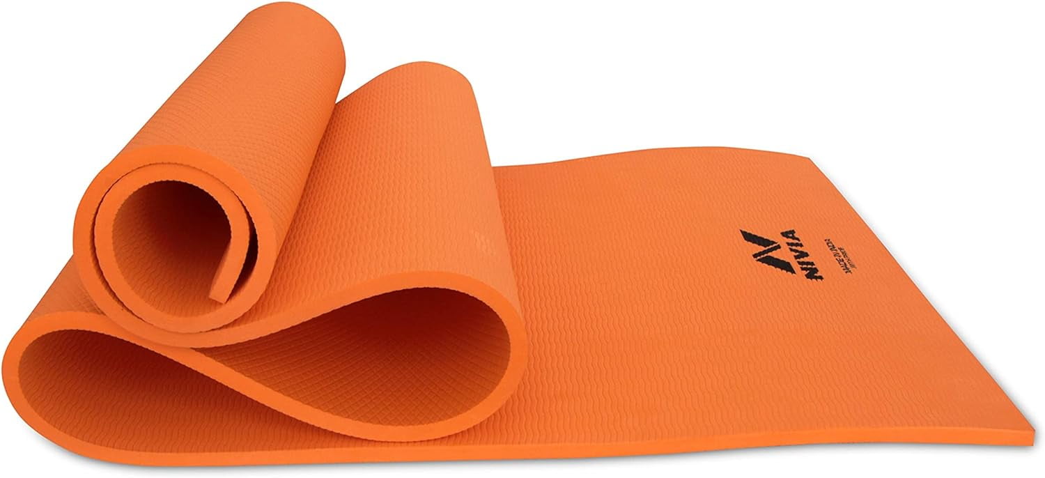 Nivia 1453OR 8 mm Anti-Skid Yoga Mat - Orange