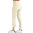 thumbnail image 5 of Women's High Waist Yoga Pants 4 Way Stretch Split Leg Design Leggings, 5 of 8