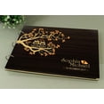 thumbnail image 3 of Rustic Wedding Wood Engraved Bride & Groom Advice Guestbook Photo Albums Custom Scrapbook, 3 of 6