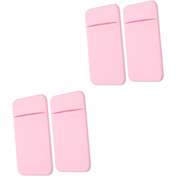 4 Pcs Mobile Phone Back Sticker Pocket Wallet Sticker Wallet Smartphones Small Cards Bag Cell Wallet Cards Storage Bag Lycra Elastic Phone Case Pocket Back Pocket Smartphon