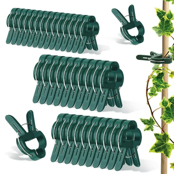 40 Pack Tomato Clips For Garden,Include 20 Clips Plant Clips Large   20 Clips Plant Clips Small, Tomato Climbing Support, Sturdy Plant Clips Tomatoes,Trellis And Plant Support