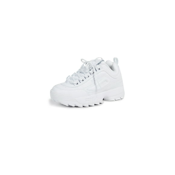 Fila Femmes Disruption II Premium Sneakers Blanc / Blanc / Blanc 10