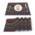 thumbnail image 2 of Africa Colorful Geometric Art Printed Kitchen Placemat Dining Table Mat Coaster Cotton Linen Pads Cup Mats Home r, 2 of 7