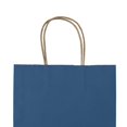 thumbnail image 4 of Bolsa de papel Bagmad Kraft 100, paquete de 20 x 12 x 25 cm con asas, color azul, 4 of 8