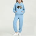 thumbnail image 3 of STETMN Kids Matching Sweat Sets 2 Piece Baggy Hoodie and Jogger Outfit Casual Tracksuit for Boys Girls Ages 2 to 14, 3 of 6