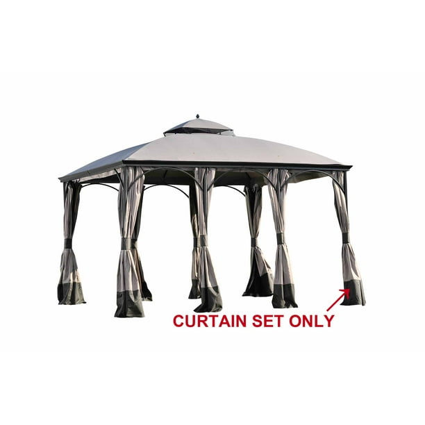 Sunjoy Replacement Curtain for LGZ212PCOB 10X12 Somerset Gazebo