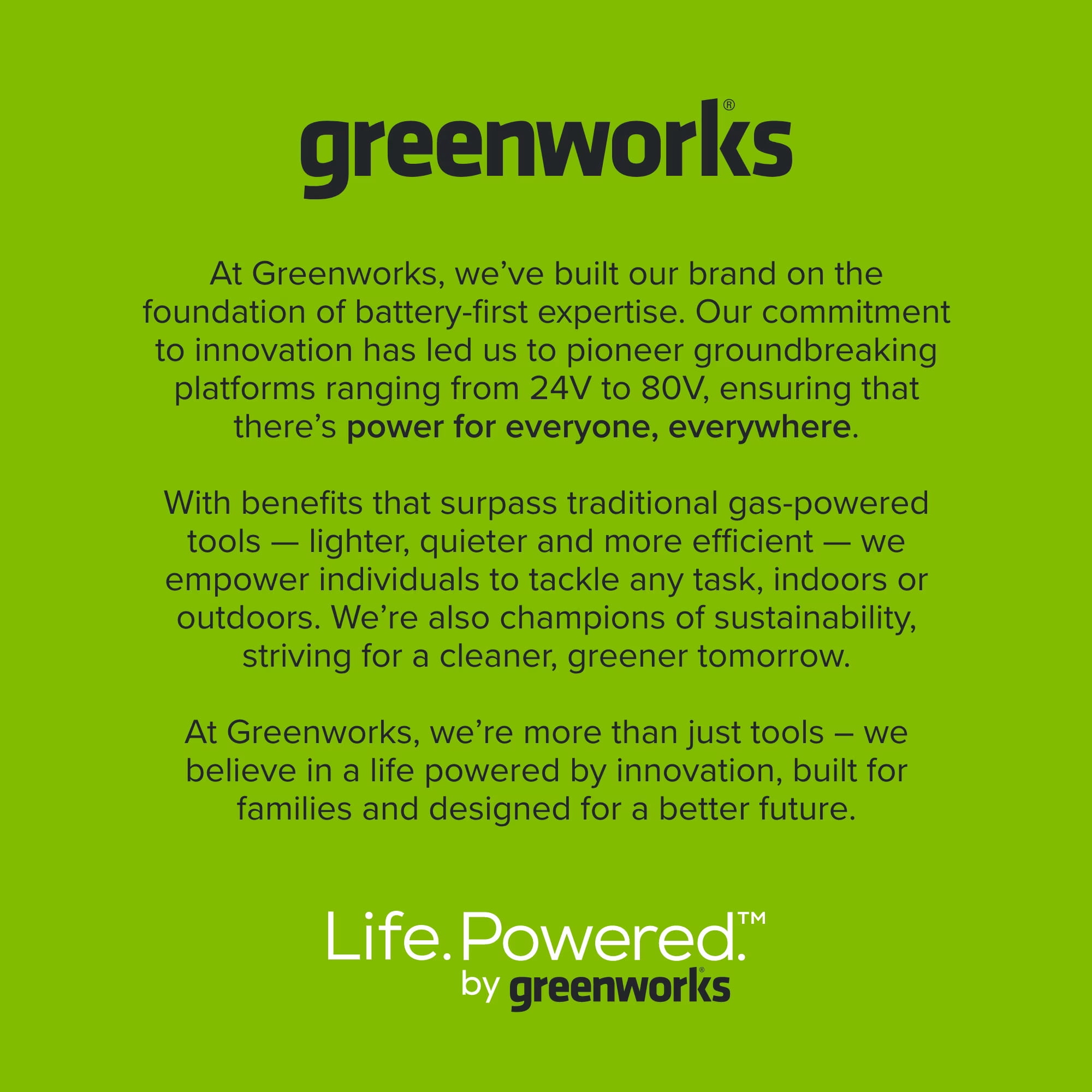 Greenworks 24V Cordless LED Flashlight, 200lm, 90° Pivoting Head, 3 Modes