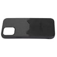 thumbnail image 4 of Funda de cuero tipo billetera para iPhone 12 Pro Max con tarjetero Funda protectora trasera delgada de cuero sintético Negro, 4 of 5