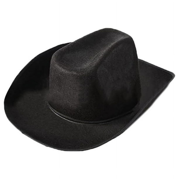 AAOMASSR Vintage Fedora Hat Women Men Felt Cowboy Hats Solid Color Western  Style Hat 