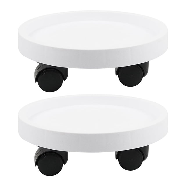 Round Movable Planter Tray with Wheels Heavy Duty Sturdy Industrial Mobile Base for Most Type Plant Pot-week