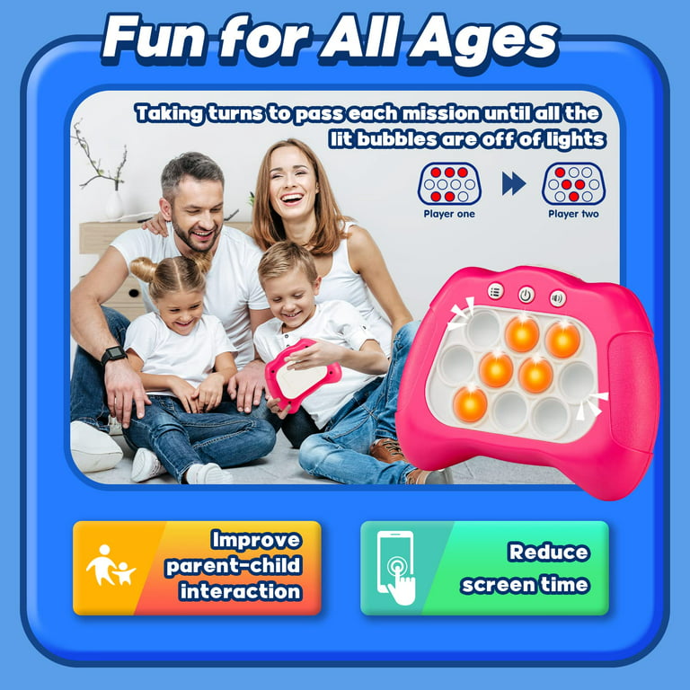WILLED Pop Pro Toy Fidget Kids Games Toys| Make It Light up Handheld Board  Console| Toys for Ages 3 4 5-7 Year Old Girls and Boys Birthday Gifts| 6