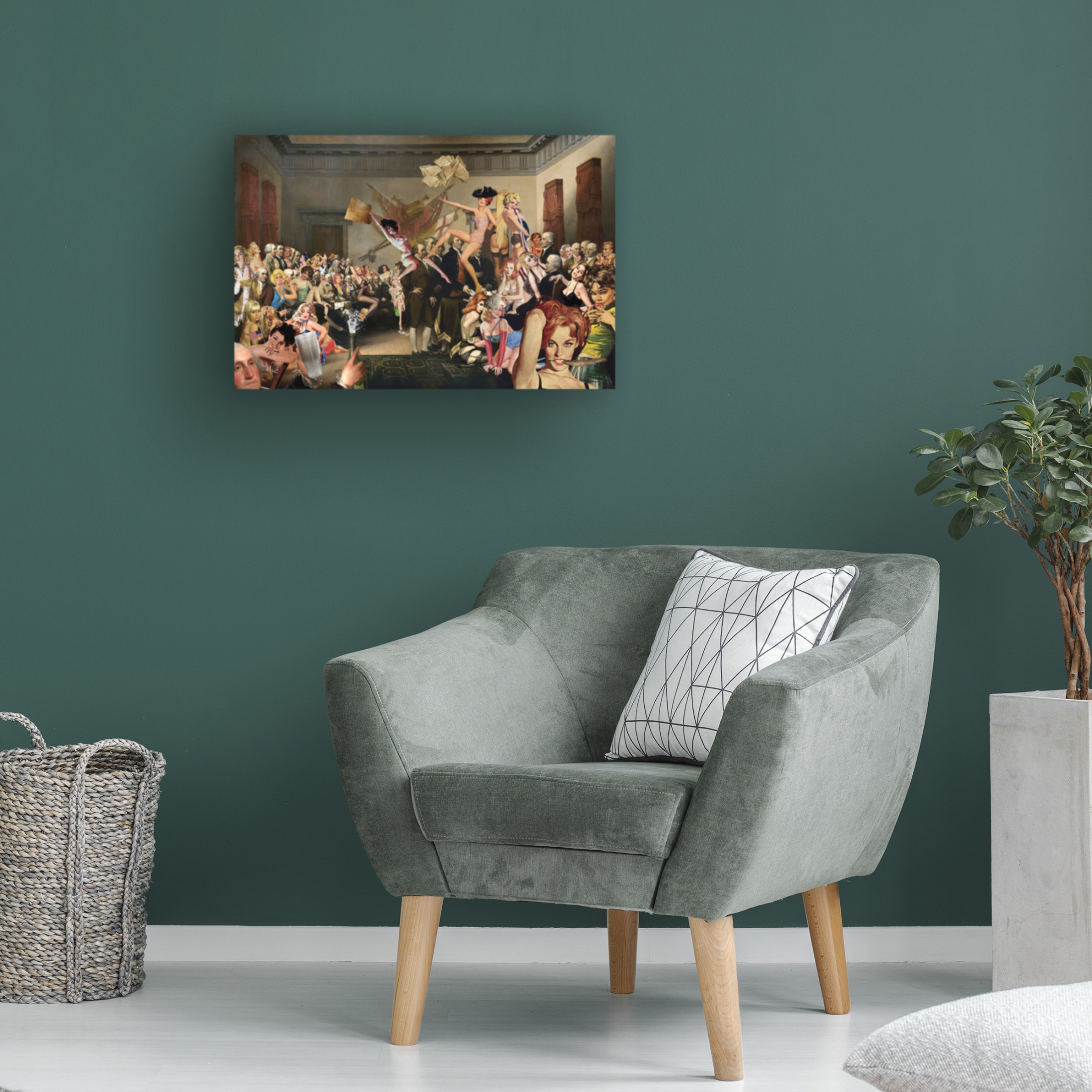 Canvas Wall Art - Barry Kite 'Afterparty' Wall Art for Living Room, Bedroom, or Office Décor by Trademark Fine Art - 47 x 30 Inches