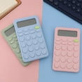 thumbnail image 2 of HLONK Student Calculator 8 Digits Professional Candy Color Small Portable Battery Operated LCD Display Student Calculator Office Supplies, 2 of 8