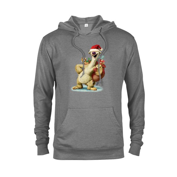 Ice Age Sid Prehistoric Santa for Christmas Holiday - Pullover Hoodie for Adults - Customized-Graphite Heather