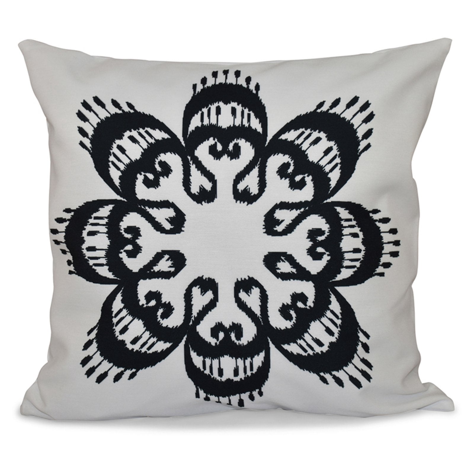 Simply Daisy 16" x 16" Ikat Mandala Geometric Print Pillow