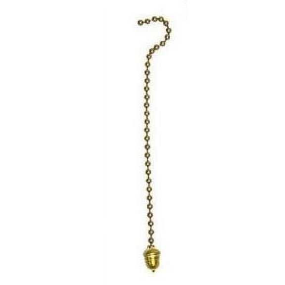 Unfinished Brass Acorn Lamp Pull