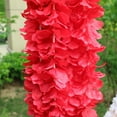 thumbnail image 5 of Guirnalda Artificial de Glicinas Rojas | Guirnalda de Glicinas de Seda de 100 Cm para Bodas, Jardines y Navidad | Fondos Florales Románticos | Ramo Decorativo Colgante Diy, 5 of 5