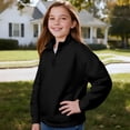 thumbnail image 3 of Uorisanigo Black Girls Half Zip Collar Sweatshirts Casual Essentials Long Sleeve Pullover Jackets Fashion Fall Winter Clothes Quarter Zipper Pullover Shirts Teen Girl Athletic Outerwear, 3 of 7