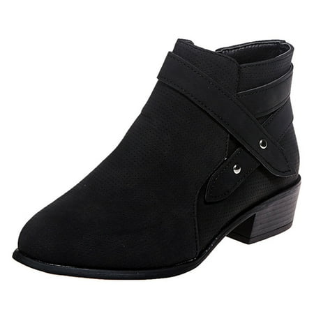 

Ketyyh-chn99 Ankle Boots for Women Dressy Fall Shoes for Women 2024 Women s Embroidered Western Cowboy Boots Cowgirl Round Toe Short Ankle Boots Black 6