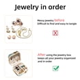 thumbnail image 3 of PhooArto Small Jewellery Box, Piglets with Wings Portable Travel Mini Jewelry Case for Women Leather Ring Organizer, 3 of 5