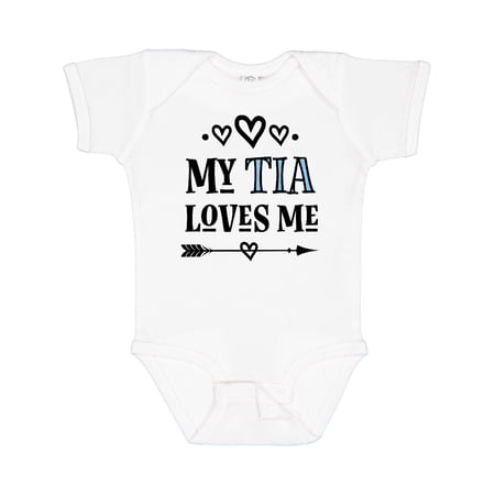 Inktastic My Tia Loves Me Childs Girls Baby Bodysuit