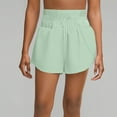 thumbnail image 5 of Iaqnaocc Womens&nbsp;shorts High Waisted Summer Gym Shorts Athletic Tennis Gym Breathable Women Shorts Green XXL, 5 of 6