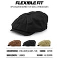 thumbnail image 4 of Minzimin Men's 8 Piece Newsboy Flat Cap Cotton Newsboy Gatsby Ivy Cap Cabbie Driving Hat Octagonal Golf Beret Hat, 4 of 6