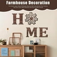 thumbnail image 2 of Farmhouse Wall Decor Living Room Rustic Home Hanging Letters Decorative Wood Sign Brown Décor Housewarming Gift for Kitchen Bedroom Entryway Design 1, 2 of 7