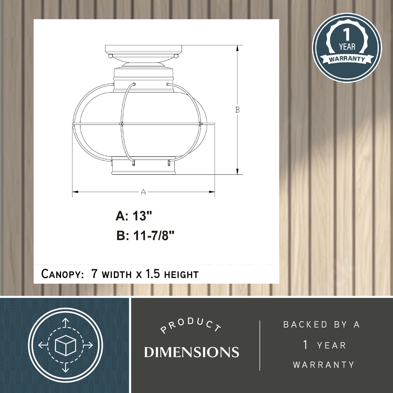 Chatham Black Coastal Globe Outdoor Flush Mount Ceiling Light Clear Glass