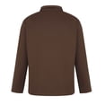 thumbnail image 4 of BXINGOHAI Men's Long Sleeve Henley Shirts Cotton 3-Button Fall Casual T-Shirts Solid Color Soft Basic Tops Coffee,3XL, 4 of 5