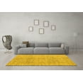 thumbnail image 3 of Ahgly Company Indoor Rectangle Abstract Yellow Modern Area Rugs, 3' x 5', 3 of 4