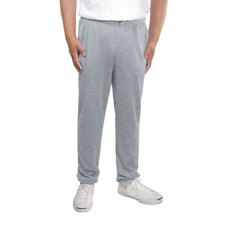 Allsense Men's Lightweight Fleece Essential Sweatpants Heather Grey XL 