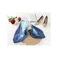 thumbnail image 5 of INSPIRE CHIC Women Gradient Colorful Square Satin Scarves 35" Large Silky Hair Wrap Bandana Gradient Blue 35.4x35.4", 5 of 6