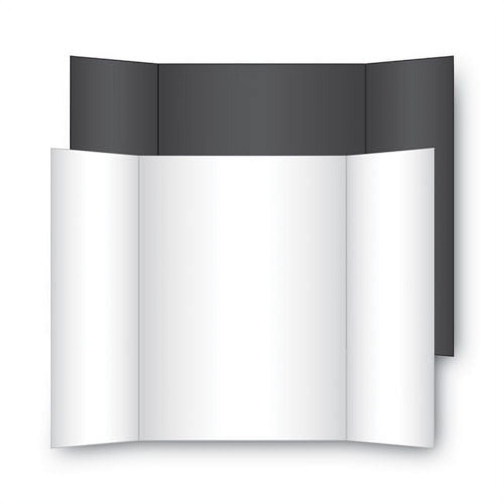 Two Cool Tri-Fold Poster Board, 36 x 48, White/White, 6/Carton