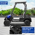 thumbnail image 5 of 24V 2 Seater Kids Ride on Car, 4WD Golf Cart with Parent Remote Control, 4x4 Motors Ride on Truck with Roof, Toddler Electric Vehicle with Storage Box, Foot Pedal, Music Player, Lights, Horn, Blue, 5 of 9