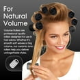 thumbnail image 4 of xnicx 18pcs Hair Roller Set Hair Curlers,Self-Grip Ceramic Ionic Thermal Hair Rollers,Rollers Hair Curlers to Sleep In for Hair Blowout Look,Salon Quality Hair Rollers for Long Short Hair Black, 4 of 8