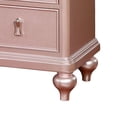 thumbnail image 5 of Benjara Five Drawers Contemporary Solid Wood Chest With Mirror Accent- Pink, 5 of 12