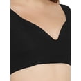 thumbnail image 4 of eloria Women's Art Silk Blouse Solid V Neck Sleeveless Top Sari Accessories Color: Black | Size: 36, 4 of 6