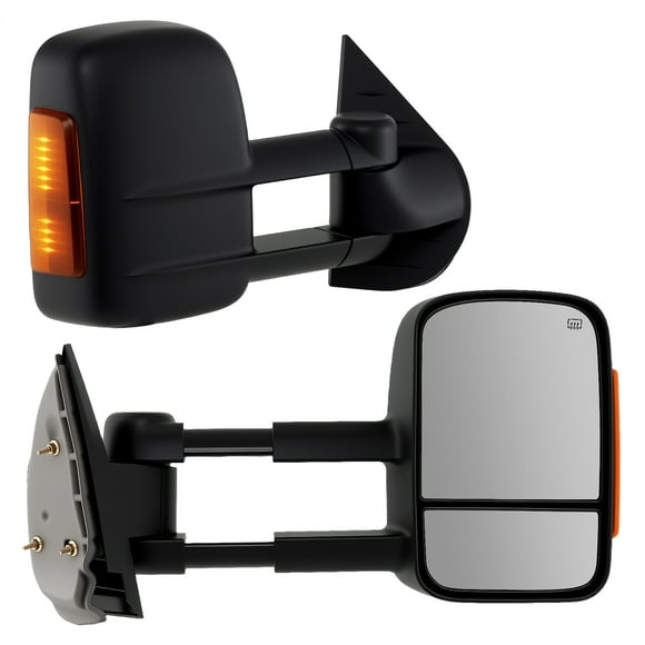 Gymax Towing Mirror Pair Tow Mirrors Compatible w/ 2007-2012 Chevrolet Silverado GMC Sierra