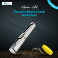 thumbnail image 2 of MARINE CITY 304 Grade Stainless Steel Fine Polished Strong and Sturdy Portable Outboard Engine Lock with Keys, 2 of 7