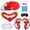 red, variant on DEBGFS VR Headset Black VR Glasses with Handle High-End Silicone VR Accessories White,black